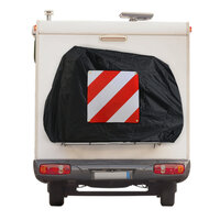 Fietsendrager hoes &ndash; Met insteek vak- hoes voor 1 of 2 fietsen - 150D Polyester - Camper en Caravan - Zwart