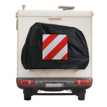 Fietsendrager hoes - Met insteek vak - Hoes voor 1 of 2 fietsen - 300 D polyester - Camper en Caravan - Zwart