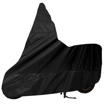 Motorhoes / Scooterhoes / Brommerhoes - Zwart - Maat M + WS (Windscherm Scooter)