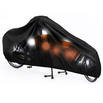 Bakfiets Beschermhoes Cargo 2 Wieler - Zwart - A-kwaliteit