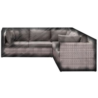 Loungesethoes L Vorm - 235x235x90x70 cm