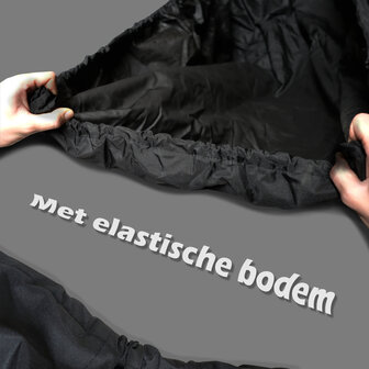 Piaggio MP3 Motorhoes / Beschermhoes - Zwart - A-kwaliteit (Inclusief Topkoffer)