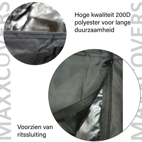 Parasolhoes Zweefparasol - Met Stok en Rits - 250 x 55-60cm