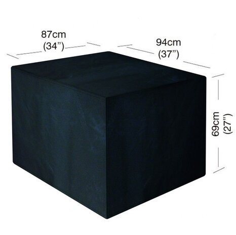 Loungesethoes - 1-zitsbank - Tuinstoel - Zwart - 94X87X69cm 
