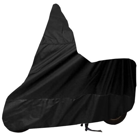 Motorhoes / Scooterhoes / Brommerhoes - Zwart - Maat M + WS (Windscherm Scooter)