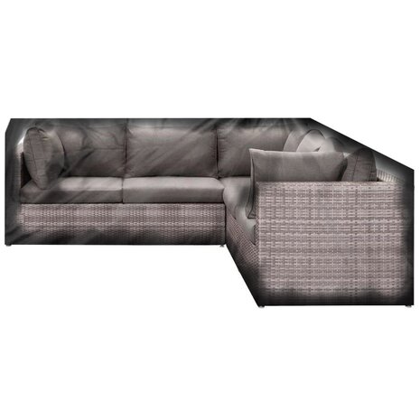 Loungesethoes L Vorm - 235x235x90x70 cm