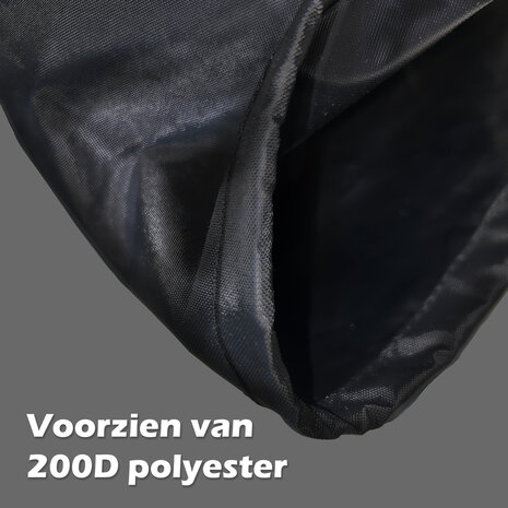 Piaggio MP3 Motorhoes / Beschermhoes - Zwart - A-kwaliteit (Inclusief Topkoffer)