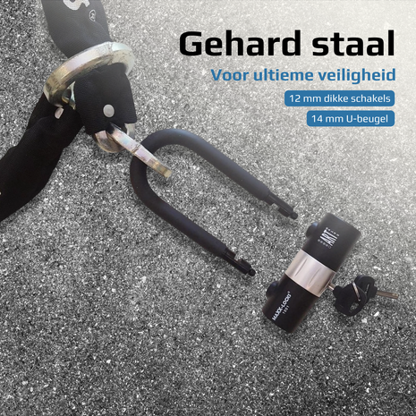 Bootslot / Motorslot ART 4 Maxx-Locks Tirau met loop + verlengde U-beugel