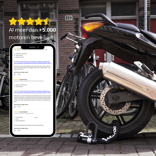 Bootslot / Motorslot ART 4 Maxx-Locks Tirau met loop + verlengde U-beugel