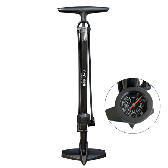 Cycloni Fietspomp met Manometer