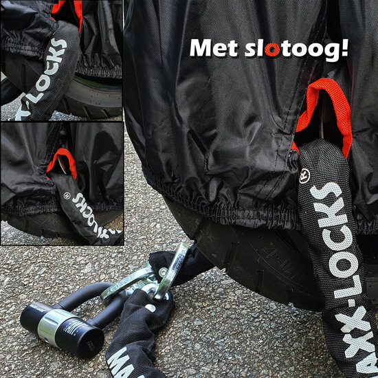 Piaggio MP3 Motorhoes / Beschermhoes - Zwart - A-kwaliteit (Inclusief Topkoffer)