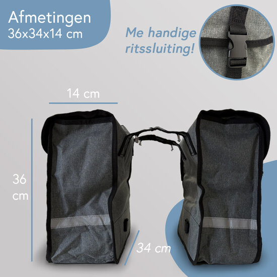 Cycloni Dubbele Fietstas 35L