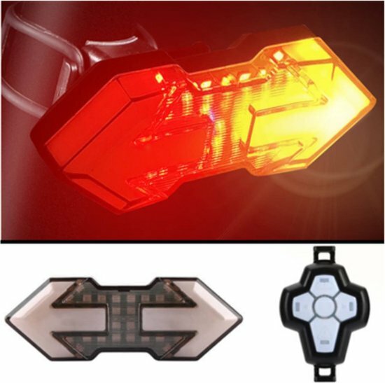 Achterlicht + Knipperlicht - Cycloni - universeel voor e-step / e-bike LED