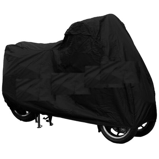 Piaggio MP3 Motorhoes / Beschermhoes - Zwart - A-kwaliteit (Inclusief Topkoffer)