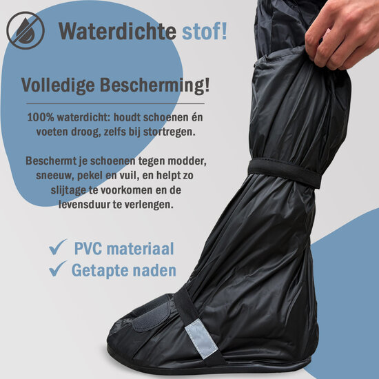 Maxxcovers Overschoenen / Regenschoenen - Waterdicht - Maat 38/39 - Zwart