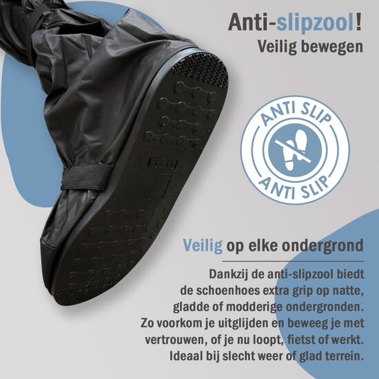 Maxxcovers Overschoenen / Regenschoenen  - Waterdicht - Maat 40/41- Zwart