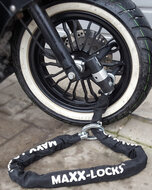 praktijkafbeelding Kettingslot 120cm met loop + verlengde U-beugel van Maxx-Locks