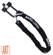 productafbeelding praktijkafbeelding Kettingslot 120cm met loop + verlengde U-beugel van Maxx-Locks