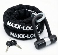 Kettingslot 120cm met loop + verlengde U-beugel van Maxx-Locks