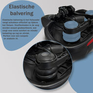 Cycloni Ergonomisch Fietszadel - Inclusief Zadelstrop - Zwart/Rood - Unisex