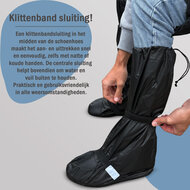 Maxxcovers Overschoenen / Regenschoenen  - Waterdicht - Maat 40/41- Zwart