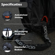 Scooterhoes - Alpha cover - Piaggio MP3 - Maat M &amp; L