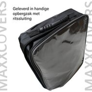 Buitenboordmotorhoes - Maxxcovers - 50 tot 100PK - 65x40x55cm - Zwart