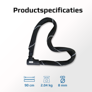Fietsslot ART 2 - Top-Lock - Kettingslot - 90cm