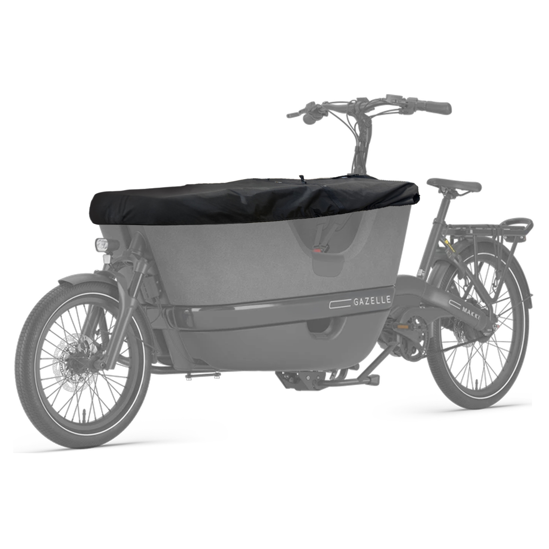 Box cover Gazelle Makki bakfiets - Bakhoes – Geschikt voor 2 wielbakfiets – A kwaliteit - Zwart