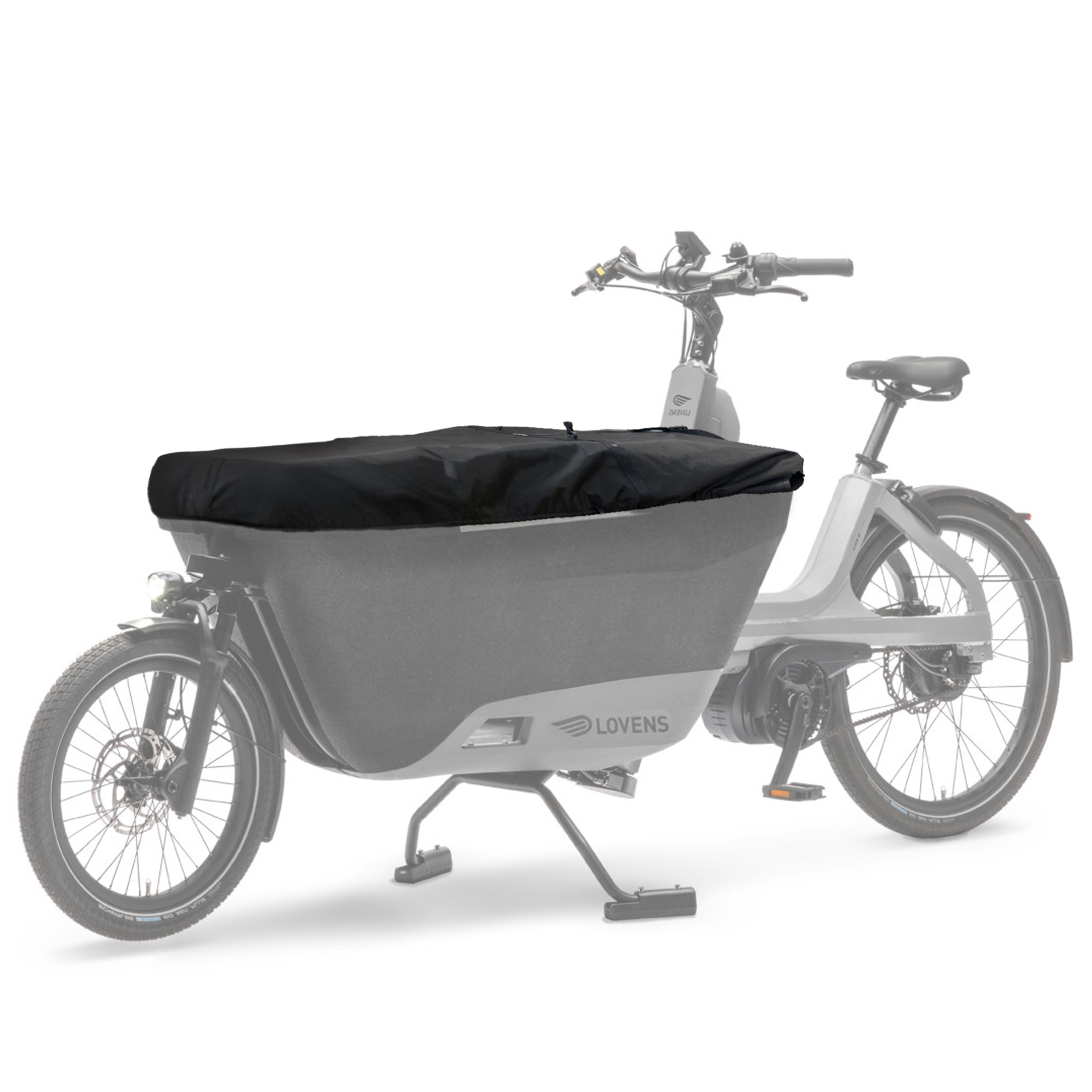 Box cover Lovens Explorer bakfiets - Bakhoes – Geschikt voor 2 wielbakfiets – A kwaliteit - Zwart