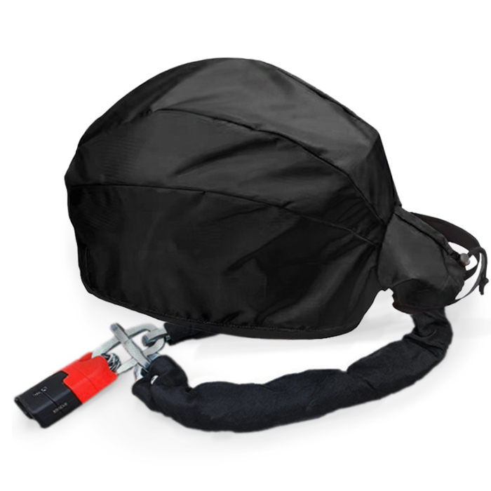 Maxxcovers Helmtas / Helmhoes inclusief slotoog &ndash; Geschikt voor Scooter - Motor - Brommer Helm - Zwart