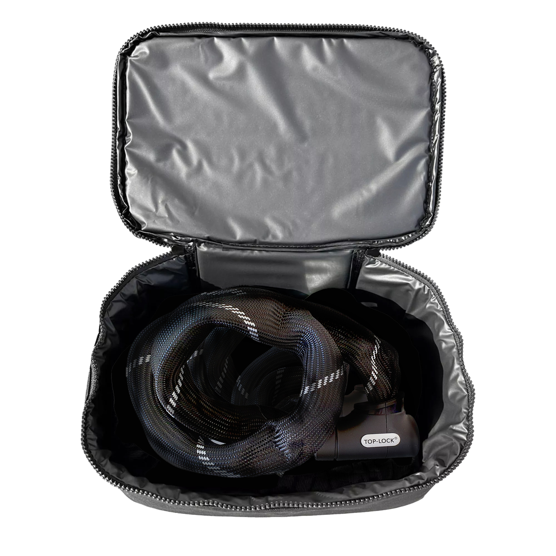 Maxxcovers Slotentas / Praktische Transporttas voor Kettingsloten, Beugelsloten & Fietssloten - 30 x 20 x 10 cm - Zwart