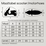 Motorhoes / Scooterhoes / Brommerhoes Zwart - 6 Maten_