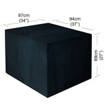 Loungesethoes - 1-zitsbank - Tuinstoel - Zwart - 94X87X69cm Loungesethoes - 1-zitsbank - Tuinstoel - Zwart - 94X87X69cm