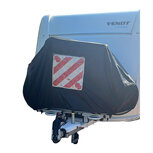 Fietsendrager hoes - Met insteek vak - Hoes voor 1 of 2 fietsen - 300 D polyester - Camper en Caravan - Zwart Fietsendrager hoes - Met insteek vak - Hoes voor 1 of 2 fietsen - 300 D polyester - Camper en Caravan - Zwart