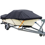 Boothoes afdekzeil - Zwart - Maat E: 575-670 x 254 cm (l x b) Boothoes afdekzeil - Zwart - Maat E: 575-670 x 254 cm (l x b)